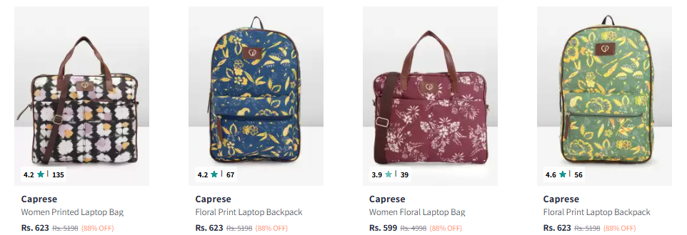 Image of Caprese Women Printed Laptop Bag Starting at ₹623 @ #Myntra 