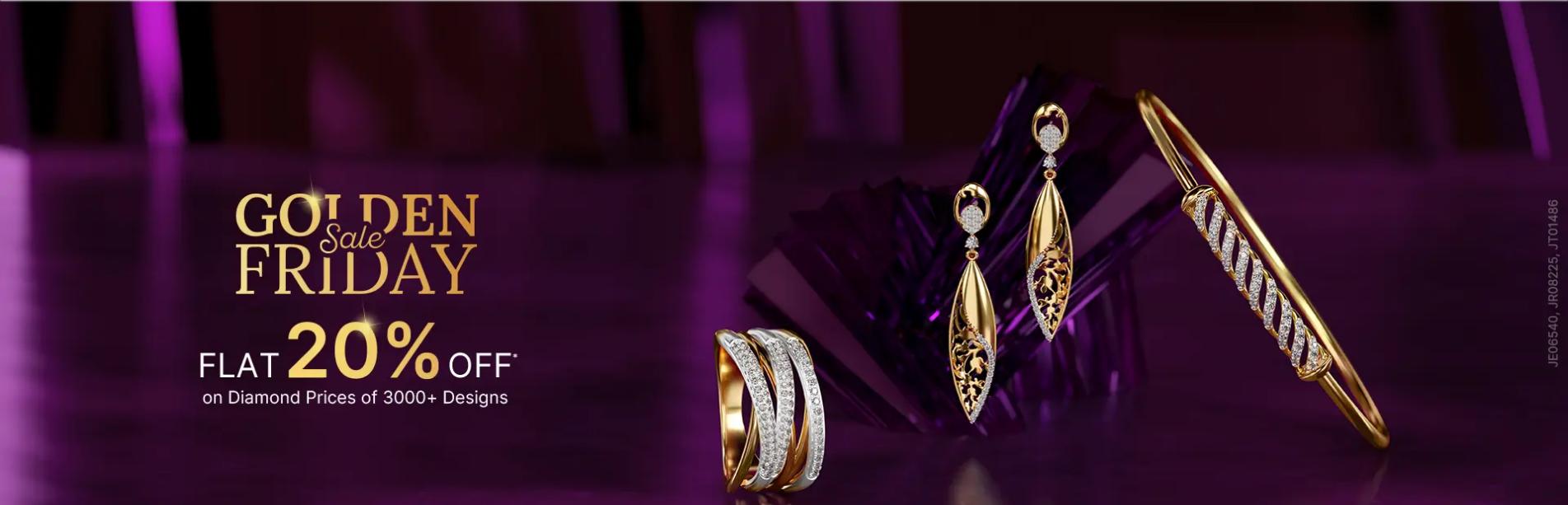 Image of CaratLane Golden Friday Sale: 20% off on Diamonds Jewellry 