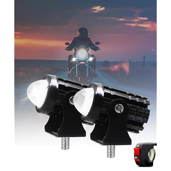 Image of Carzex Mini Drive Projector Lens Led Bar Fog Light for Car, Bike