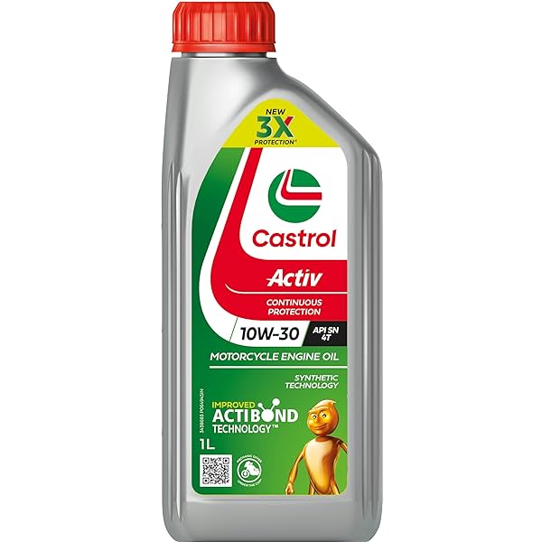 Image of Castrol Activ 10W-30 4T Engine Oil for Bikes with Synthetic Technology (1L)