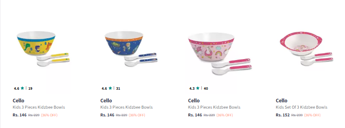 Image of Cello Dinner Set Starting @ ₹146