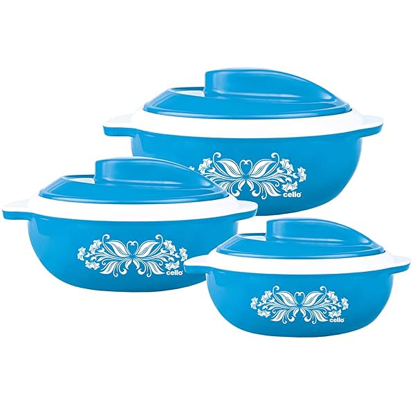 Image of Cello Hot Serve Casserole Set of 3 (500ml, 850ml, 1500ml)