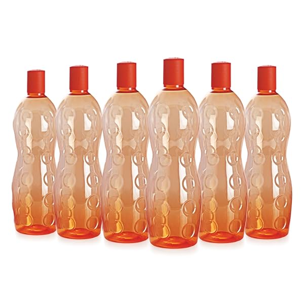 Image of Cello Polka PET Bottle Set, 1 Litre, Set of 6