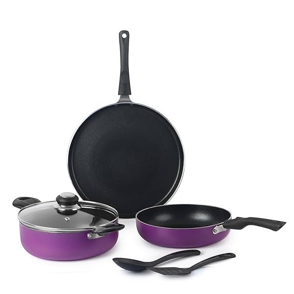 Image of Cello Prima Induction Base Non-Stick Aluminium Pan Cookware Set