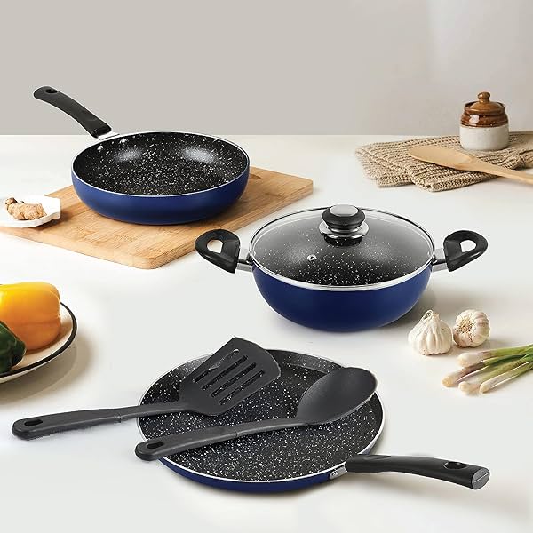 Image of Cello Regal Non Stick 5 Piece Regal Cookware Set