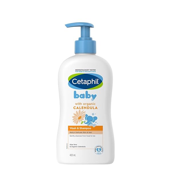 Image of Cetaphil Baby Wash & Shampoo with Organic Calendula (400ml)