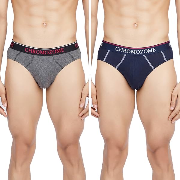 Image of Chromozome Mens Cotton Briefs (Pack of 2)