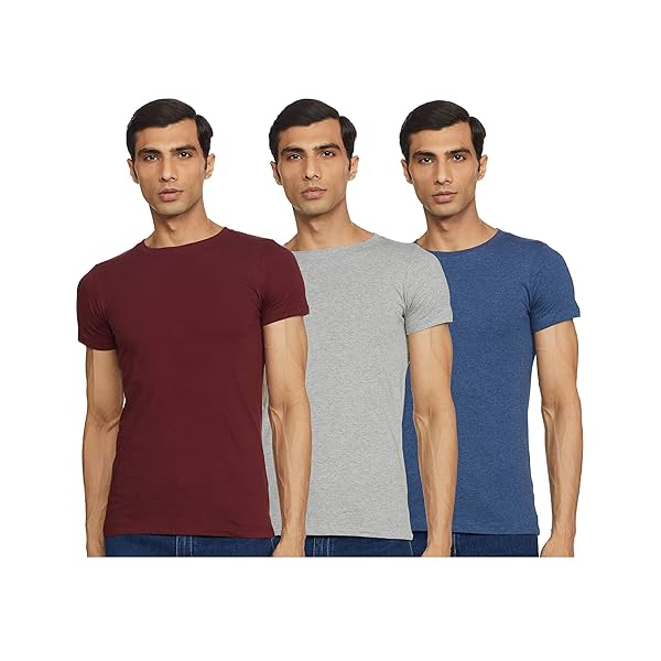 Image of Chromozome Mens Cotton Rich Regular Fit T-Shirts (Pack of 3)