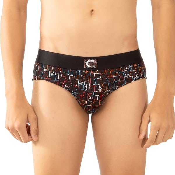 Image of Chromozome Mens Cotton-Stretch Printed Brief