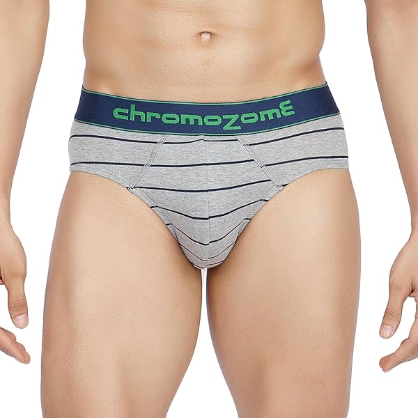 Image of Chromozome Mens Cotton-Stretch Striper Brief