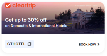 Image of Cleartrip Hotel Coupon: Get upto 30% off Hotels with Cleartrip 