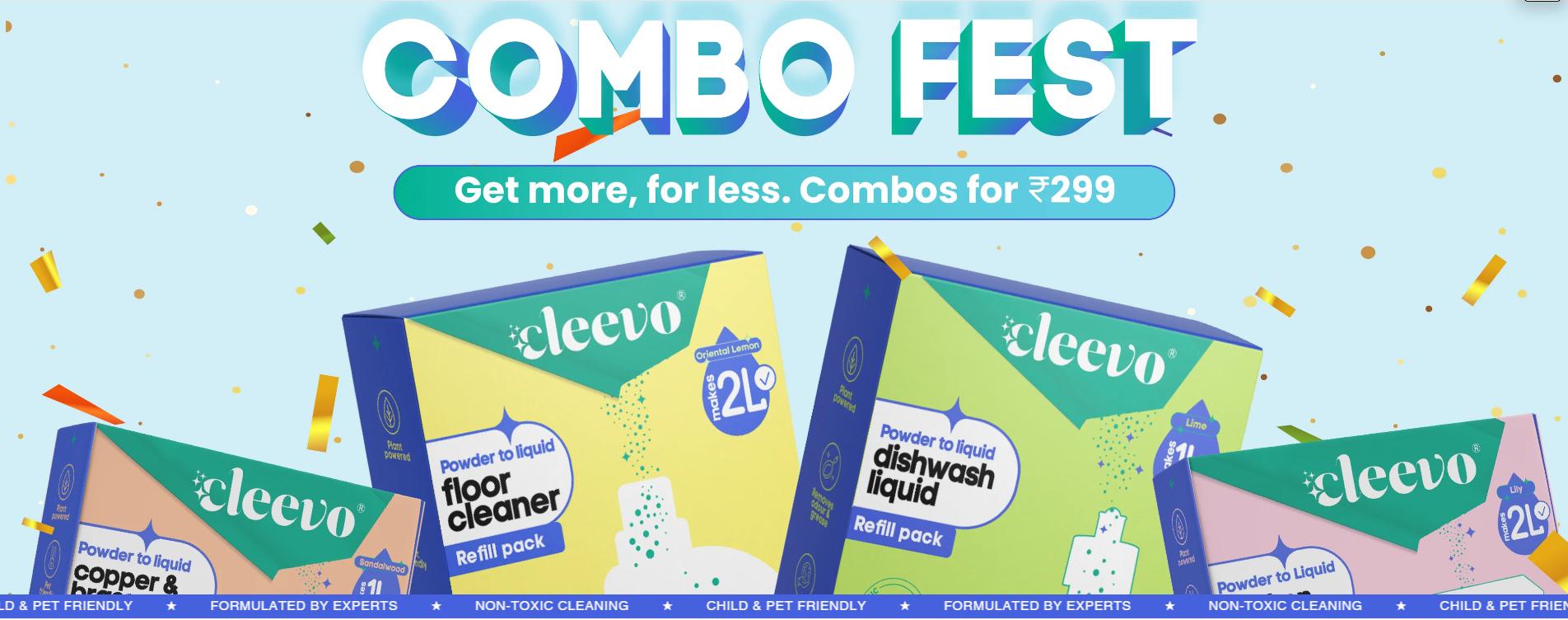 Image of Cleevo Offer: Combo deal for ₹299 during Combo Fest