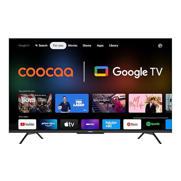 Image of Coocaa 108 cm (43 inches) Frameless Series 4K Ultra HD Smart IPS Google LED TV 43Y72 (Black)