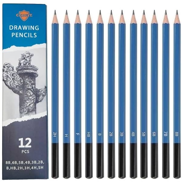 Image of Corslet 12 Pcs Pencils for Drawing