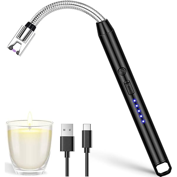 Image of Crasts USB Plasma Rechargeable Electric Gas Lighter for Kitchen, Pooja Room, Candles, 