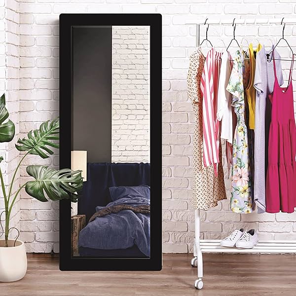 Image of Creative Arts n Frames HD Mirror, 15x40 inch, long fiber wood, classic black.