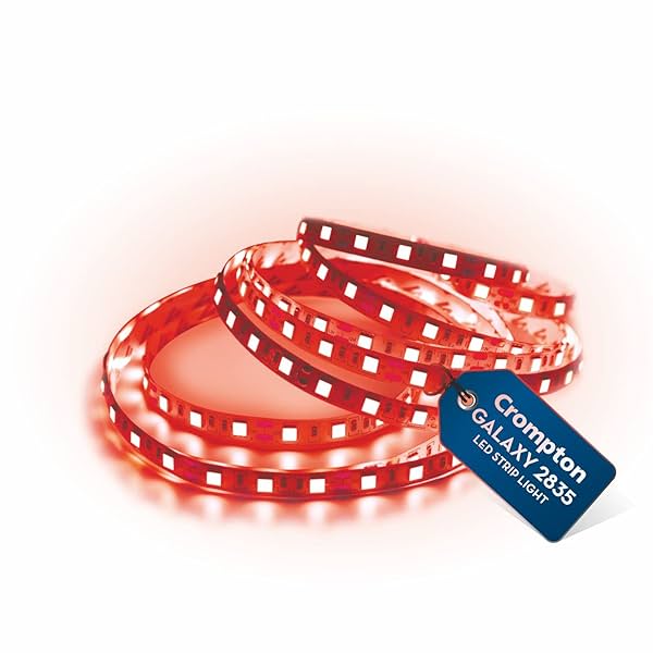 Image of Crompton 25 Watt 5 Meter LED Strip Light (Red)