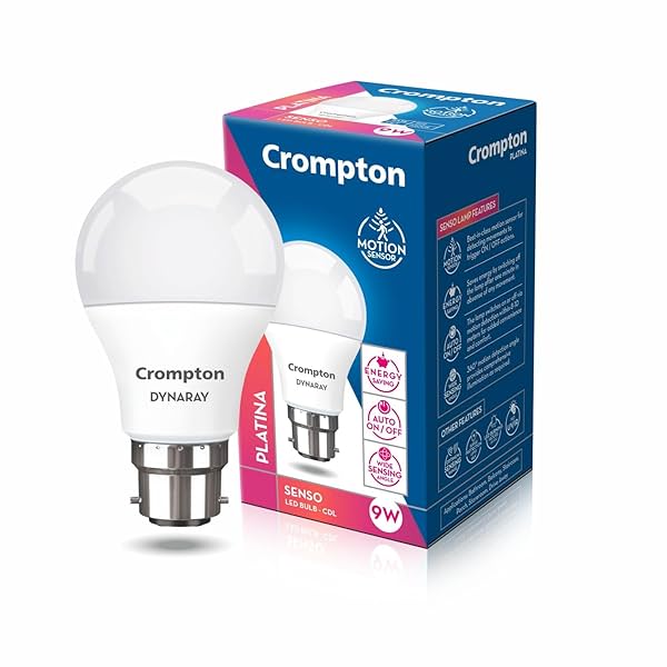 Image of Crompton Dynaray 9W Motion Sensor LED Bulb Pack of 1