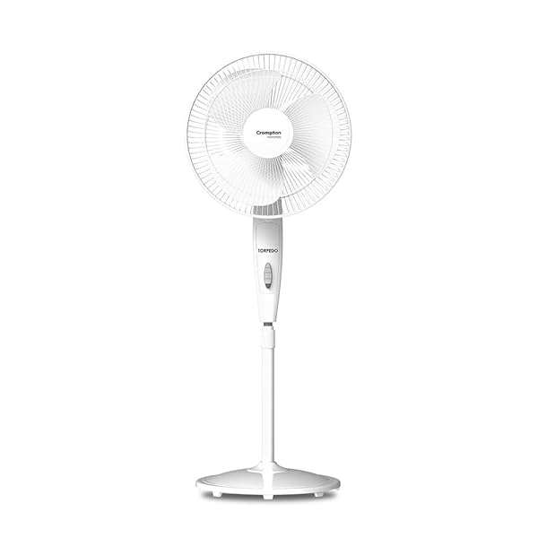 Image of Crompton HighSpeed Torpedo 400 mm Pedestal Fan(KD White)