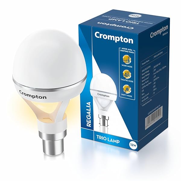 Image of Crompton Trio Lamp with Indirect Lightning Mode