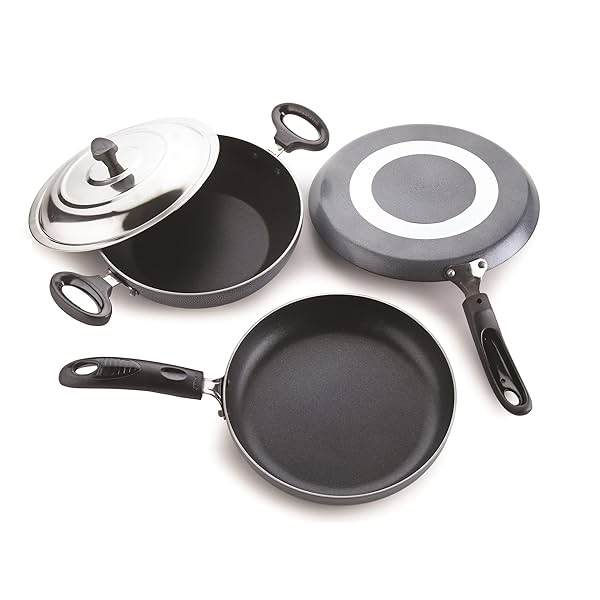 Image of Crystal Non-Stick Cookware Set, 4 Pcs