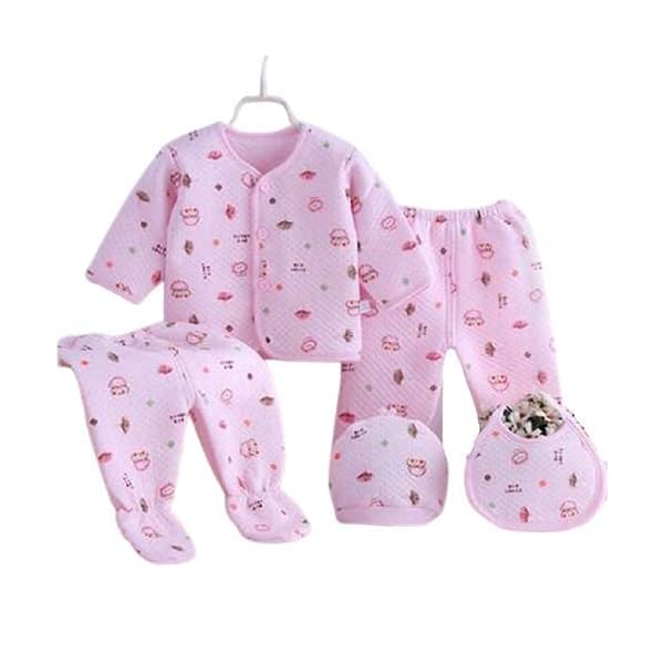 Image of Cuckoos Newborn Baby Soft Feel Cotton Polyester Blend Winter Wear Dress