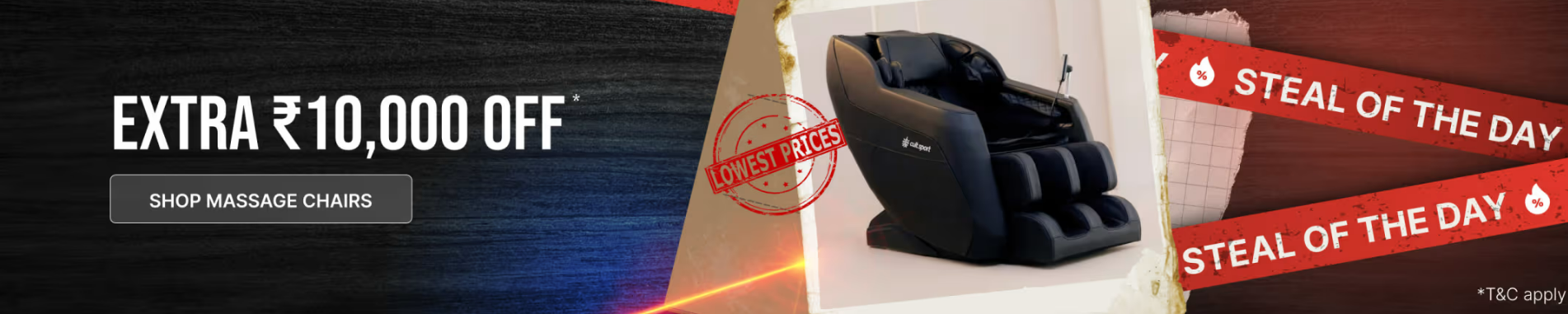 Image of Cult Offers: Extra ₹1000 Off on Massage Chair 