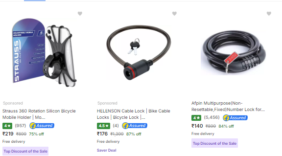 Image of Cycling Accessories Start From ₹219