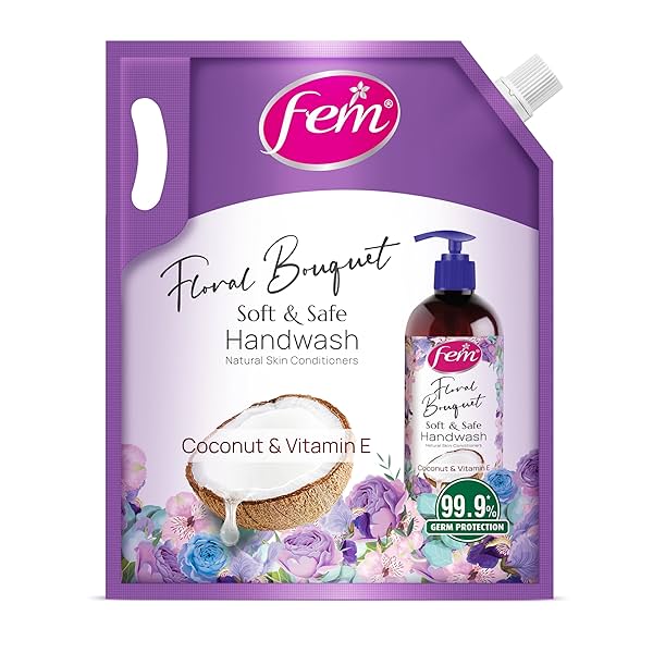 Image of DABUR Fem Floral Bouquet Soft & Safe Handwash - 1500 Ml