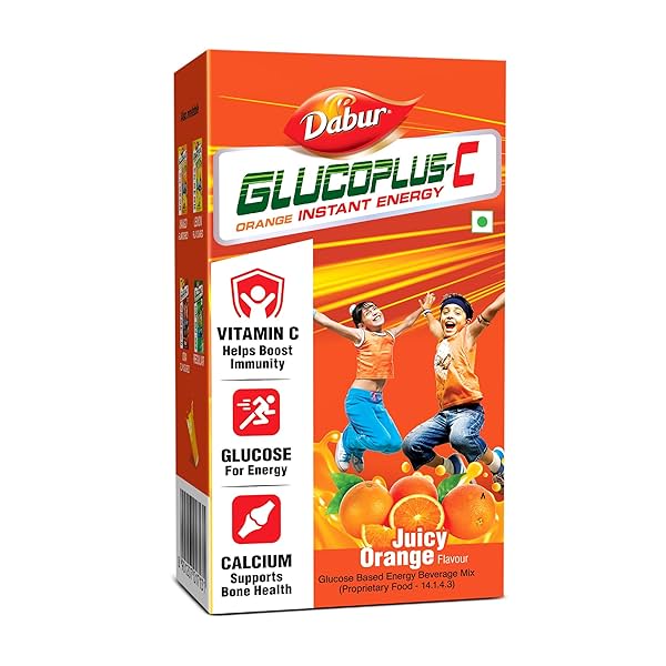 Image of DABUR Glucoplus-C Instant Powder Energy Glucose (Orange Flavour) - 1Kg