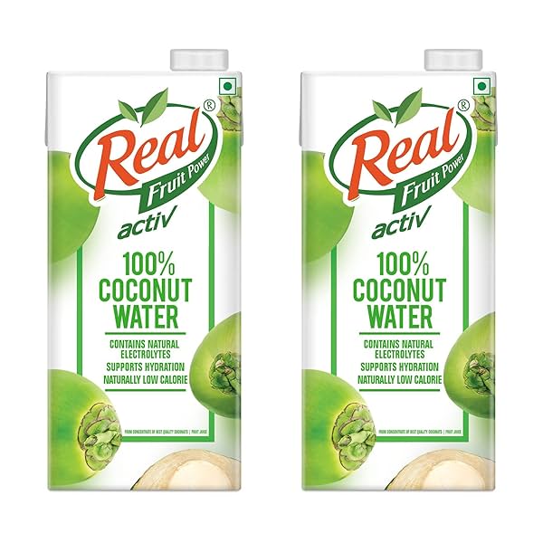 Image of DABUR Real Activ Coconut Water Bottle, 2 x 1000 ml