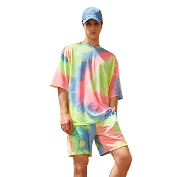 Image of DHRUVI TRENDZ Mens Lycra Co-Ord Set
