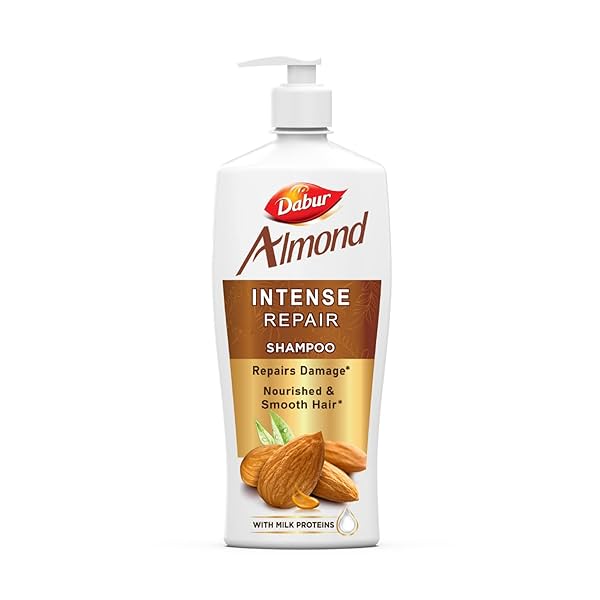 Image of Dabur Almond Shampoo - 650 ml | For Nourished & Smooth Hair |