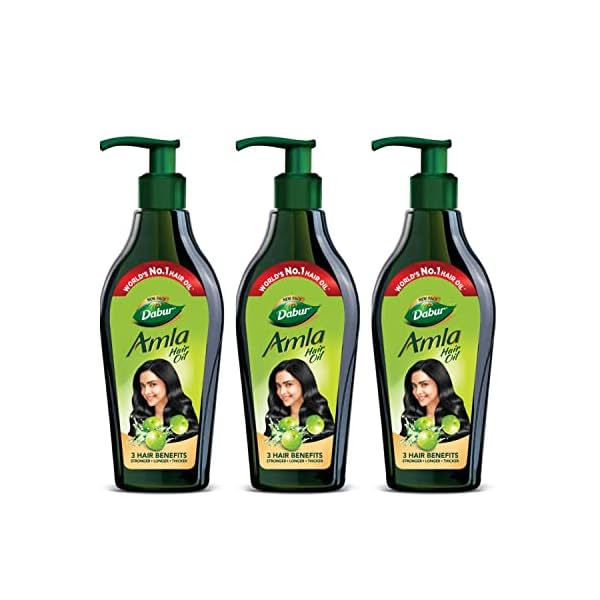 Image of Dabur Amla Hair Oil - 550ml (Pack of 3)