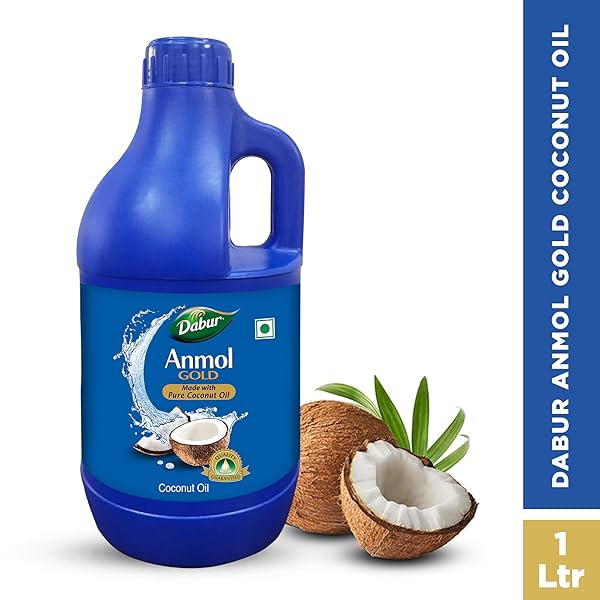 Image of Dabur Anmol Gold 100 % Pure Coconut Oil - 1L 