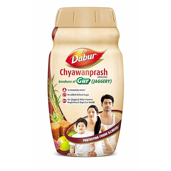 Image of Dabur Chyawanprash Awaleha - 1.5kg | With Goodness of Gur (Jaggery)| 3X Immunity Action