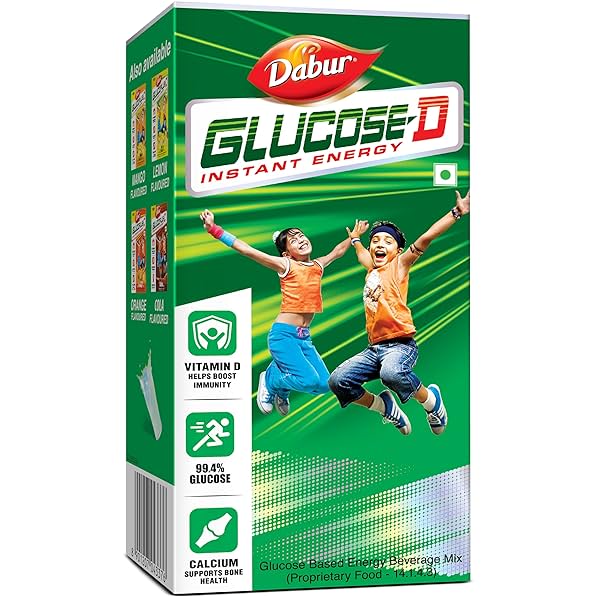 Image of Dabur Glucose-D Juicy & Tasty - 1 kg Powder (Carton)