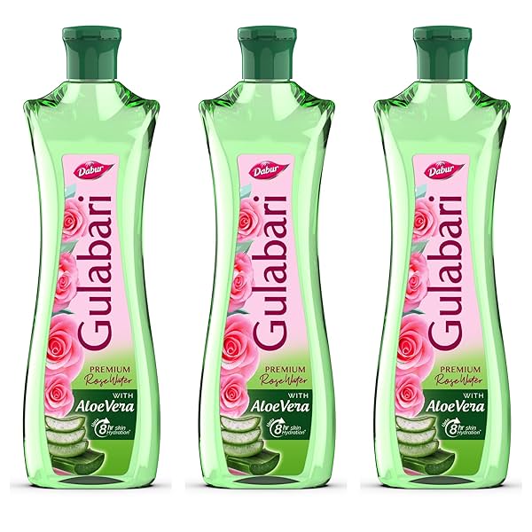 Image of Dabur Gulabari Premium Rose Water with Aloe Vera - 1200 ml.