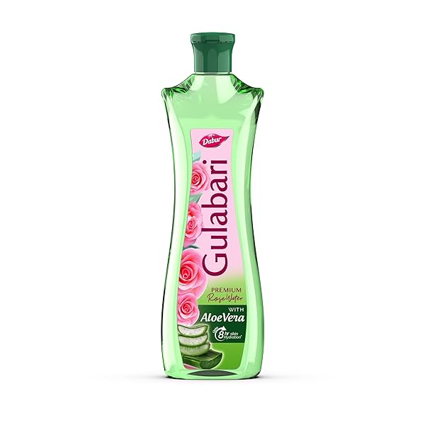 Image of Dabur Gulabari Premium Rose Water with Aloe Vera - 400 ml