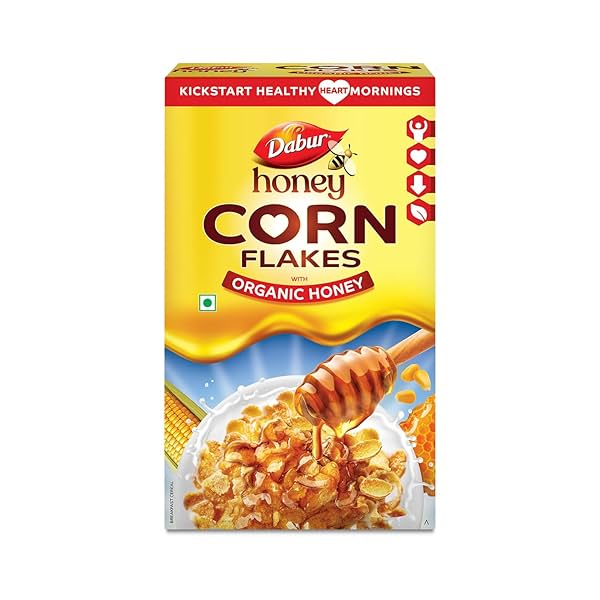 Image of Dabur Honey Cornflakes with Organic Honey - 650g 