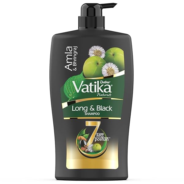 Image of Dabur Vatika Long & Black Shampoo - 1L