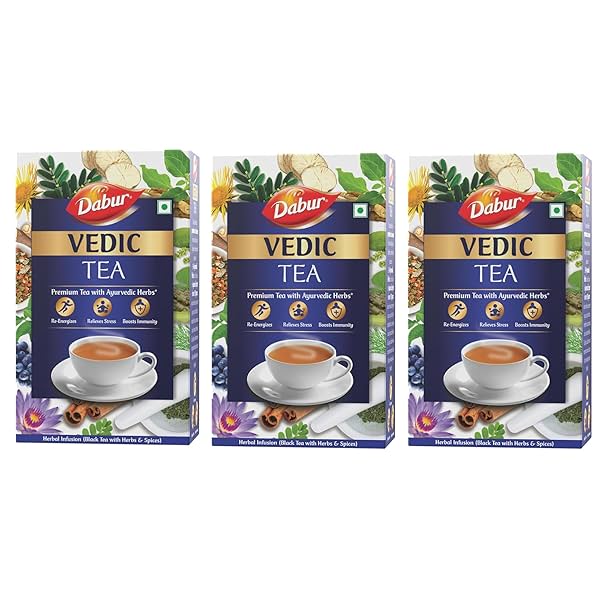 Image of Dabur Vedic Black Tea - 250g * Pack of 3