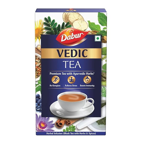 Image of Dabur Vedic Tea - 500gram (Black Tea) | Chai Handpicked From Assam