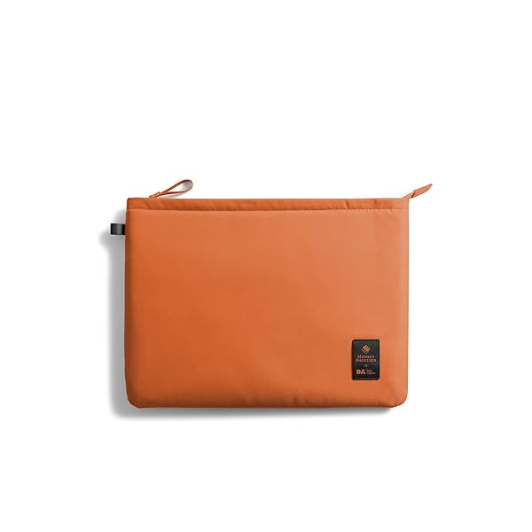 Image of DailyObjects Monkey Shoulder x DO Orange Skipper Sleeve Medium For MacBook Air