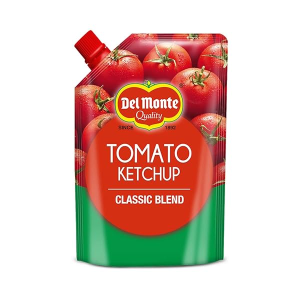 Image of Del Monte Tomato Ketchup Classic Blend Spout Pack,450g / 500 Gram