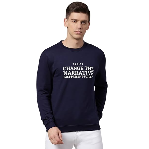 Image of Dennis Lingo Men's Poly Cotton Sweatshirt with Crew Neck.