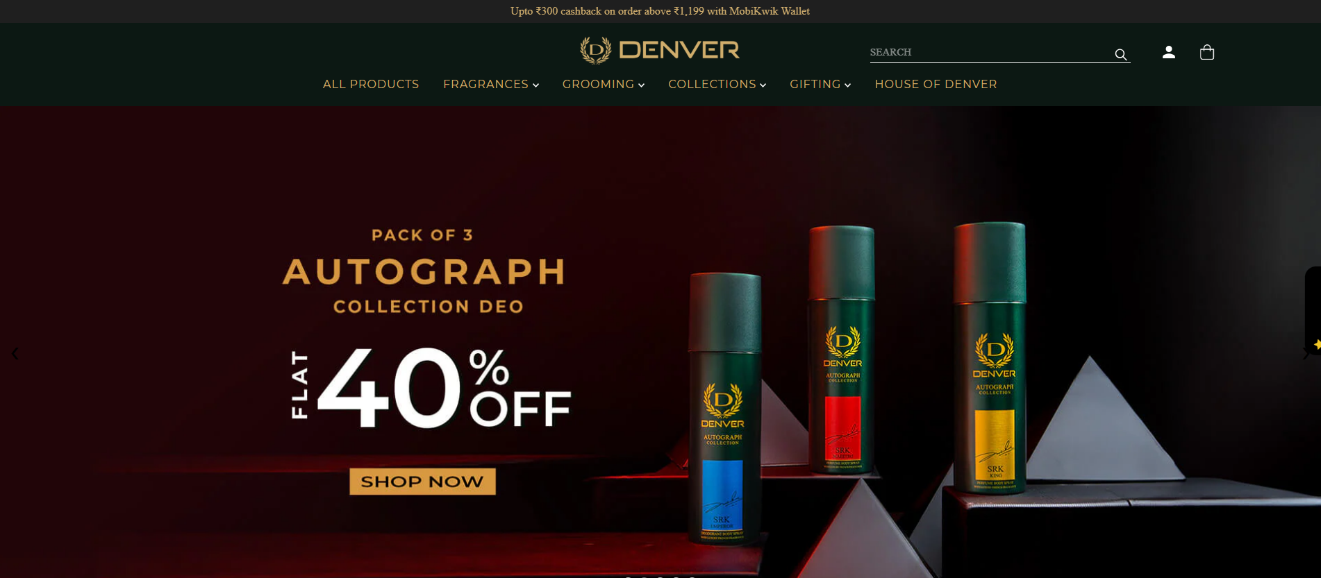 Image of Denver Combo Offers: Flat 40% Off on Pack of 3 Autograph Collection DEO 