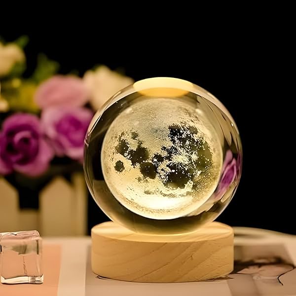 Image of Desidiya Moon Crystal Ball Night Light