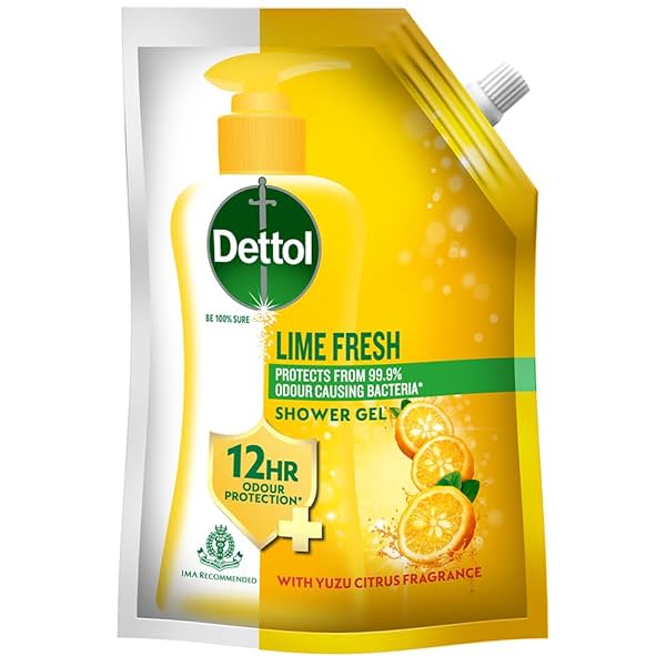 Image of Dettol Body Wash and Shower Gel for Women and Men, Lime fresh - 450ml | 