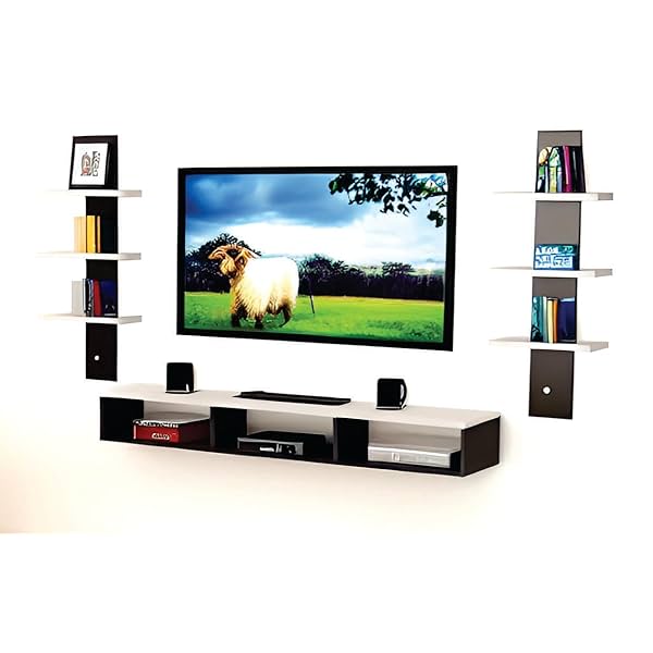 Image of Dime Store Wooden Wall Mounted TV Unit